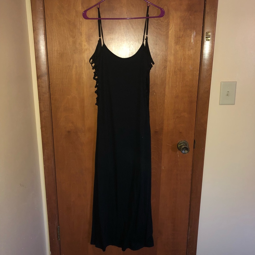 Black maxi dress